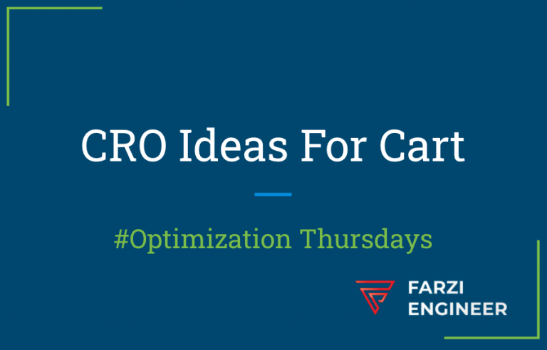 Optimisation Thursdays : Decluttering the Cart | D2C CRO